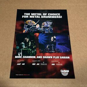 Mike Wengren / Shannon Larkin / Shawn Drover - Sabian Cymbals - 2011 Print Ad